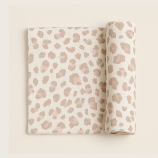 Multi-use Bamboo Swaddle in Cheetah