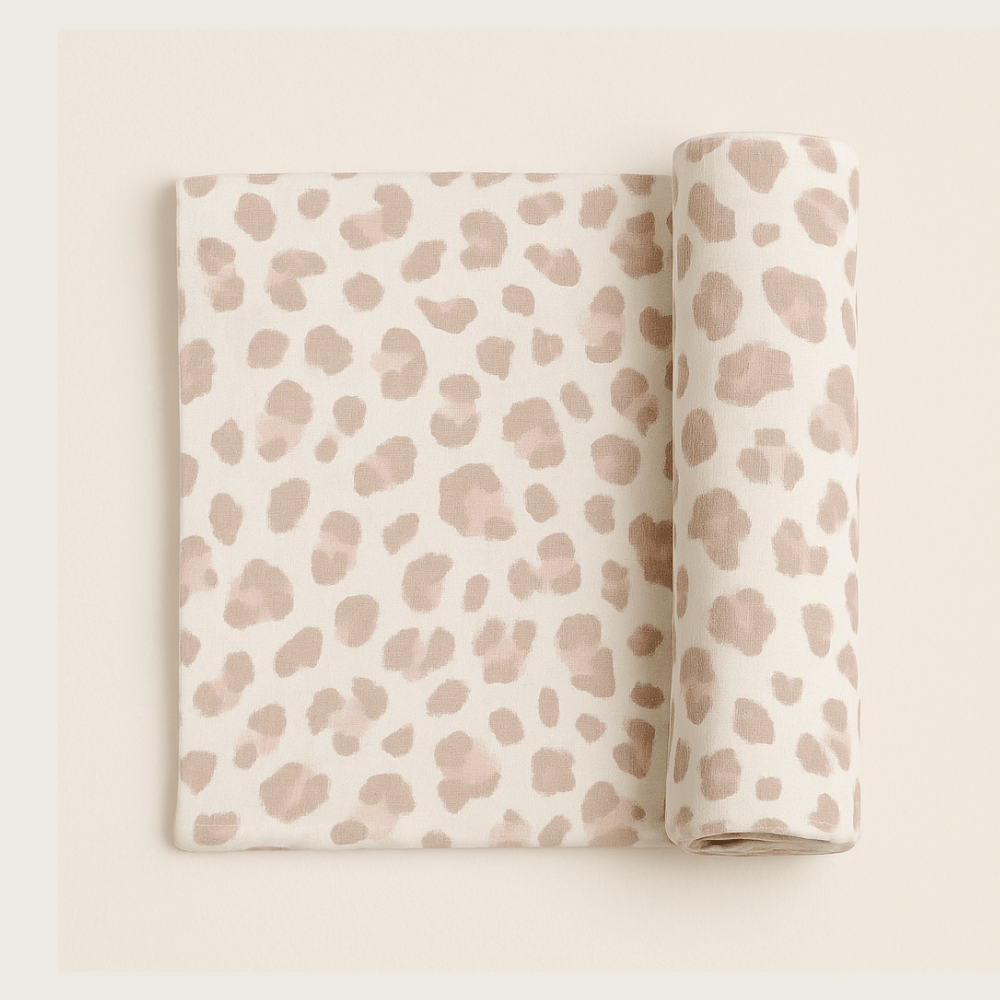 Multi-use Bamboo Swaddle in Cheetah