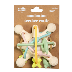 Manhattan Teether Rattle in Pastels